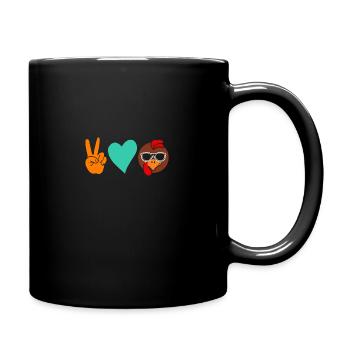 Poulets Coq Dinde - Mug uni - noir - Droite