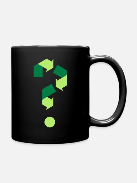 Recycling - Tasse einfarbig - Schwarz