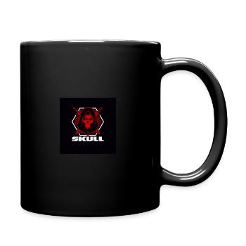 Skull - Tasse einfarbig - Schwarz - Rechts