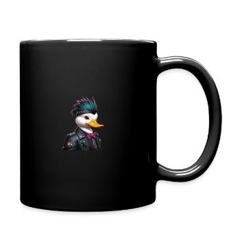Canard punk - Mug uni - noir - Droite