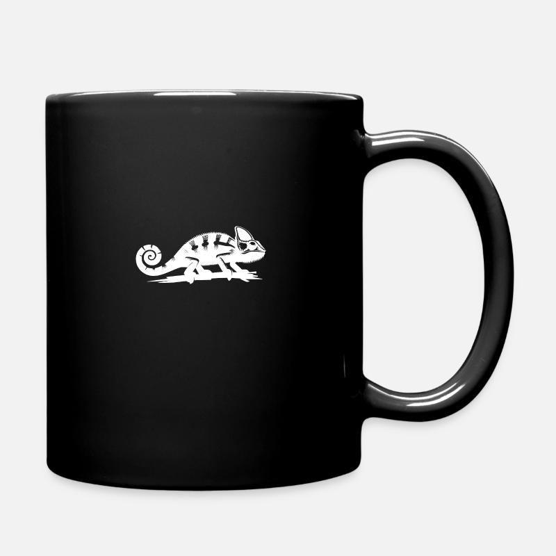 Petit dragon caméléon à la queue recourbée - Mug uni - noir