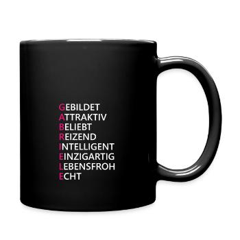 Gabriele Name Geschenk - Tasse einfarbig - Schwarz - Rechts