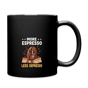 Espresso Plus d’espresso Moins de Depresso - Mug uni - noir - Droite