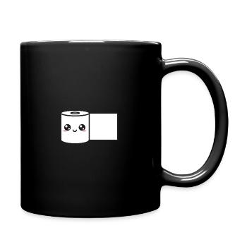 Toilettenpapier Kawaii Süß - Tasse einfarbig - Schwarz - Rechts