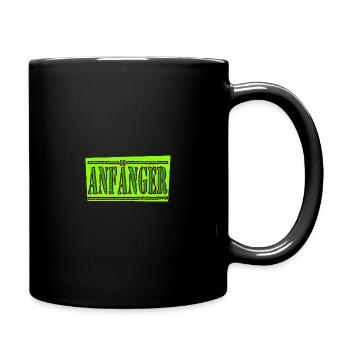 anfänger hell - Tasse einfarbig - Schwarz - Rechts