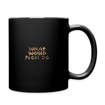 What would floki do Norse Viking mythology - Full Colour Mug - black - Right
