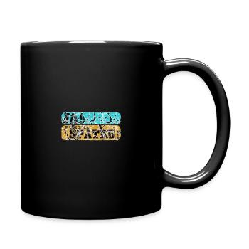 mach ich später turkis gelb - Tasse einfarbig - Schwarz - Rechts