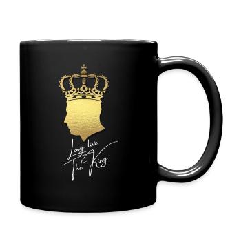 Britischer König Krönung Charles England Flagge - Tasse einfarbig - Schwarz - Rechts