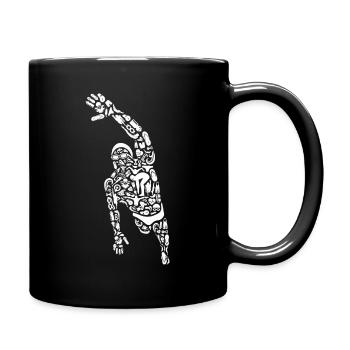 Schwimmen Schwimmsport Jungen Schwimmer Herren - Tasse einfarbig - Schwarz - Rechts