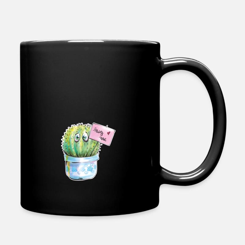 hug me - Tasse einfarbig - Schwarz