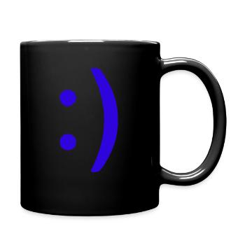 Smile!! :) - Tasse einfarbig - Schwarz - Rechts