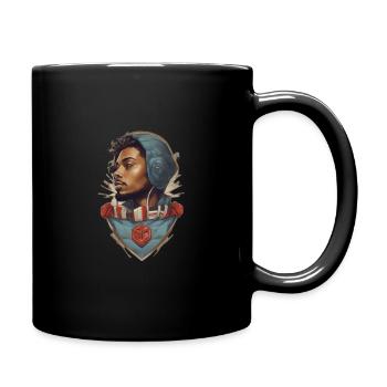 Leonardo Diffusion XL logo cool pour vtement 0 1 - Mug uni - noir - Droite