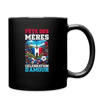 Fête des mères aux racines françaises, maman, meilleur - Mug uni - noir - Droite