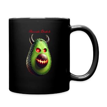 Avocado Diaboli - Tasse einfarbig - Schwarz - Rechts