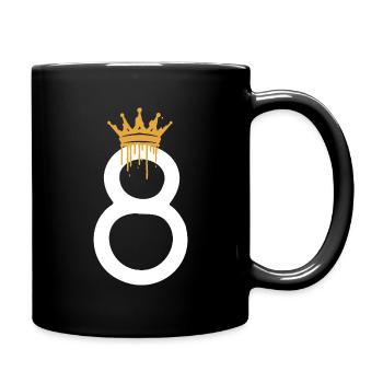 8 - Tasse einfarbig - Schwarz - Rechts
