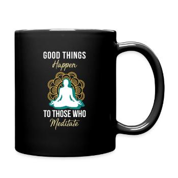 Méditation, Zen Yoga et Pilates - Mug uni - noir - Droite