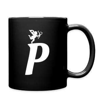 P - Mug uni - noir - Droite