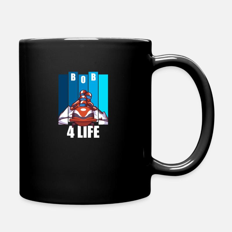 Bobfahren Wintersport vierer Bob Bobsport - Tasse einfarbig - Schwarz