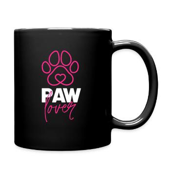 Les amants de la patte - Mug uni - noir - Droite