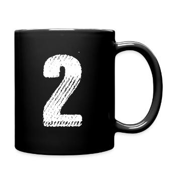 Maillot numéro 2 - Mug uni - noir - Droite