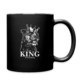 BORDER TERRIER King Dog Disant Chiens Wilsigns - Mug uni - noir - Droite