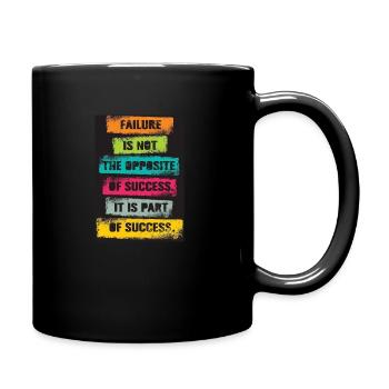 Our positive thoughts t-shirt design - Full Colour Mug - black - Right