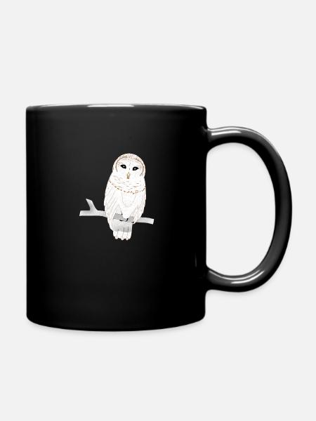 Chouette Effraie - Mug uni - noir