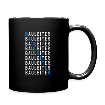 Bauleiter - Tasse einfarbig - Schwarz - Rechts