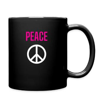 Peace - Lift - Front only - Full Colour Mug - black - Right