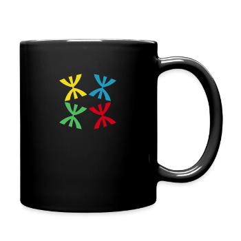 Der AMAZIGH-Platz - Tasse einfarbig - Schwarz - Rechts