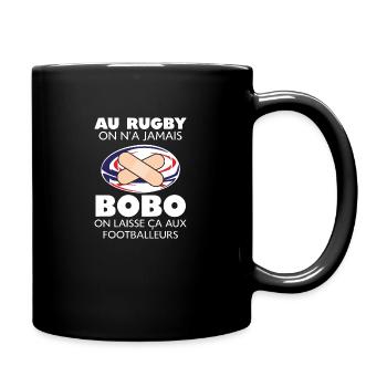 Cadeau humour pour joueur de rugby - Mug uni - noir - Droite
