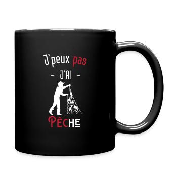 j'peux pas j'ai pêche - Mug uni - noir - Droite