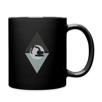 Excavator House Construction Excavator Driver - Full Colour Mug - black - Right
