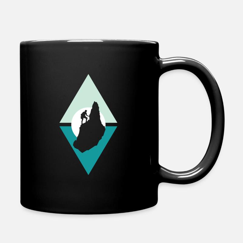 Escalade des Alpes au sommet - Mug uni - noir
