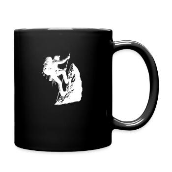 Alpinistes grimpant sur corde Mountain Summit Sports - Mug uni - noir - Droite