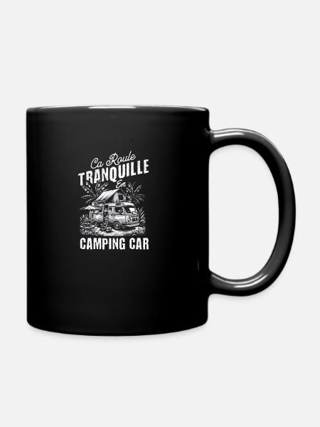 ca roule tranquille en camping car - Mug uni - noir