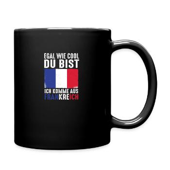 Français Français France - Mug uni - noir - Droite