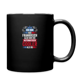 Français Français France - Mug uni - noir - Droite