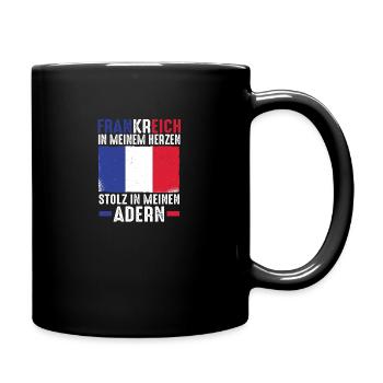 Français Français France - Mug uni - noir - Droite