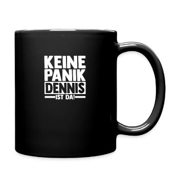 First name Dennis - Full Colour Mug - black - Right