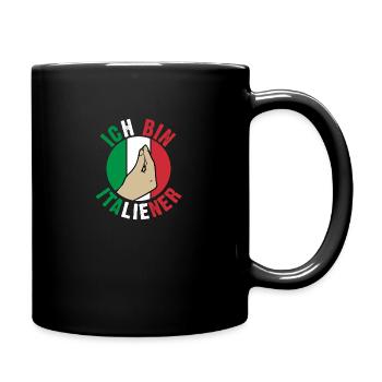 Italie Vaffanculo italien - Mug uni - noir - Droite