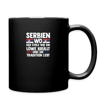Serbe Serbe Serbie - Mug uni - noir - Droite
