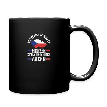 Tschechen Tschechisch Tschechien - Tasse einfarbig - Schwarz - Rechts