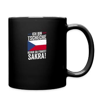 Tschechen Tschechisch Tschechien - Tasse einfarbig - Schwarz - Rechts