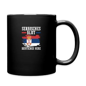 Serbian Serbian Germany Serbia - Full Colour Mug - black - Right