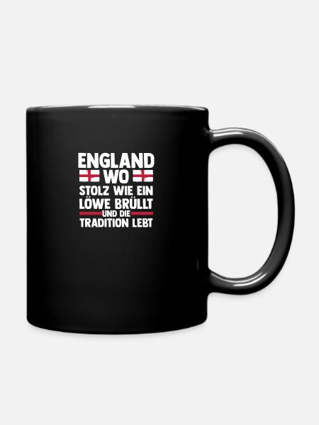 Great Britain English England - Full Colour Mug - black