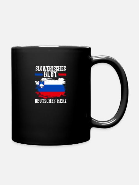 Slowenen Deutschland Deutsch Slowenien - Tasse einfarbig - Schwarz