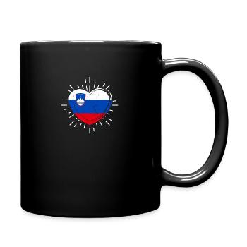 Cœur slovène Slovénie - Mug uni - noir - Droite