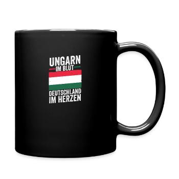 Ungar Ungarisch Deutsch Ungarn - Tasse einfarbig - Schwarz - Rechts