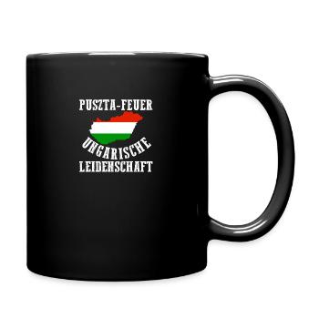Ungar Ungarisch Ungarn - Tasse einfarbig - Schwarz - Rechts